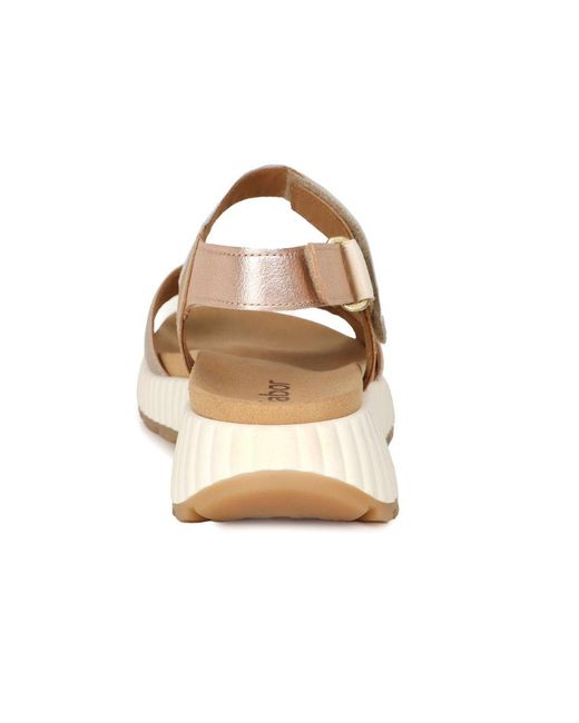 Gabor Metallic Gifted Wedge Heel Sandals