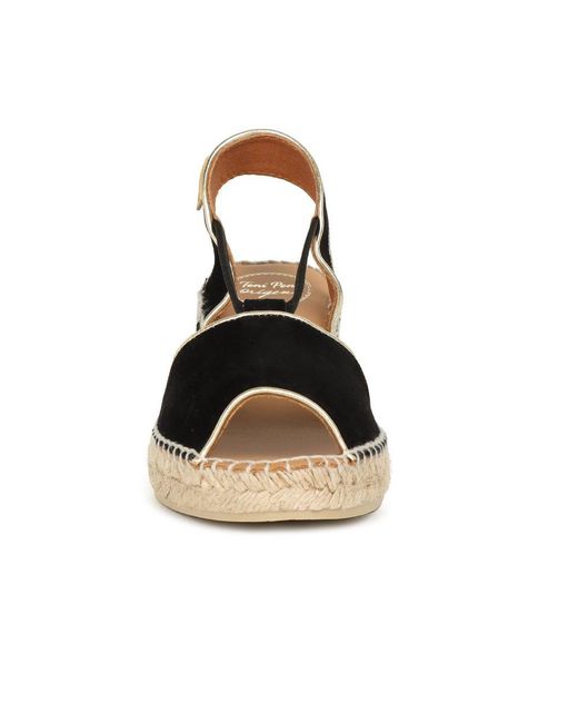 Toni Pons Black Bilda Espadrille Wedge Sandals