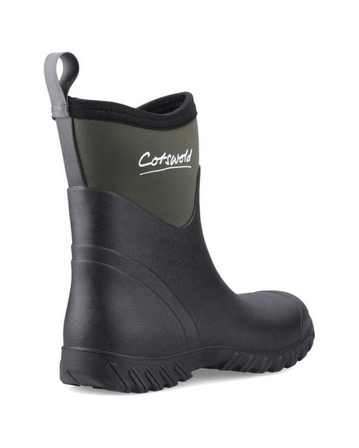 Cotswold Black Winfield Short Wellingtons