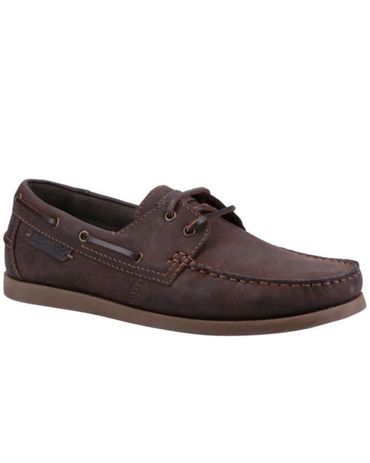 Cotswold Brown Bartrim Boat Shoes for men