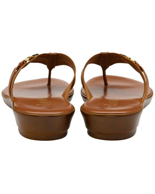 Lotus Brown Esino Toe Post Sandals