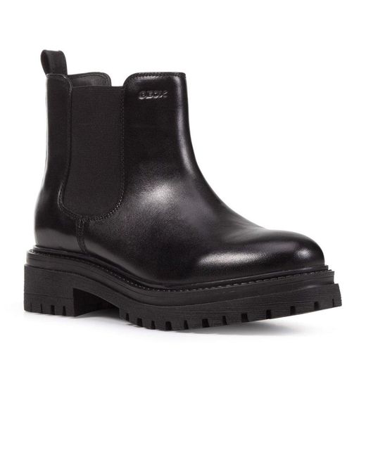 Geox Black D Iridea B Chelsea Boots