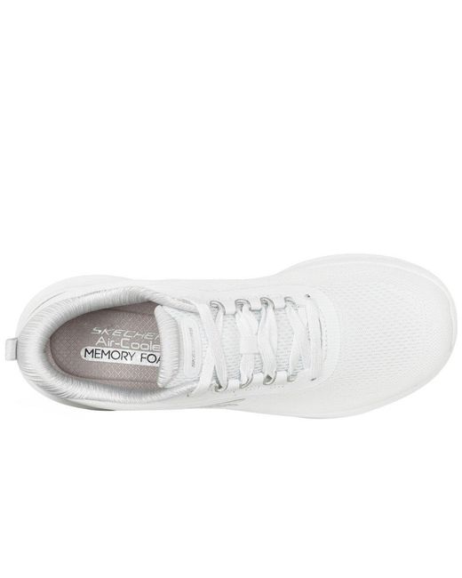 Skechers White Skech Lite Pro Lace Trainers