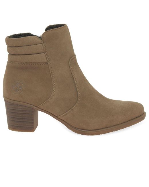 rieker brown boots women's