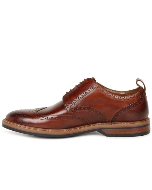 Clarks Brown Aldwin Limit Brogues for men