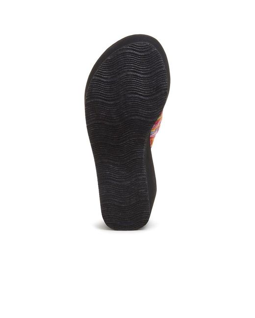 Rocket Dog Black Crush String Braid Wedge Sandals Size: 3