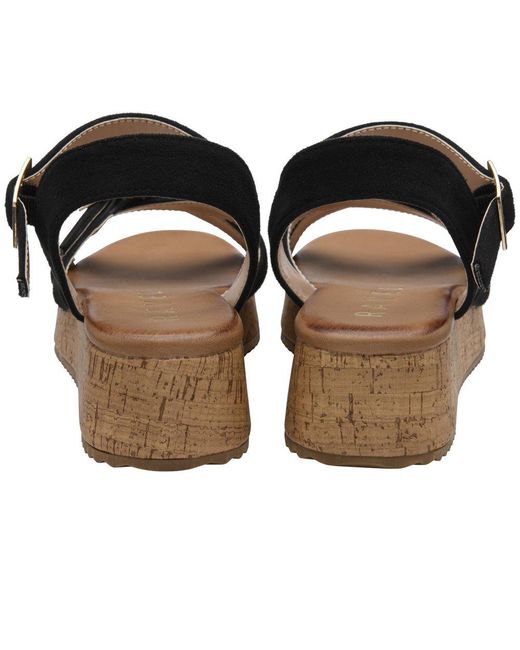 Ravel Black Eals Sandals