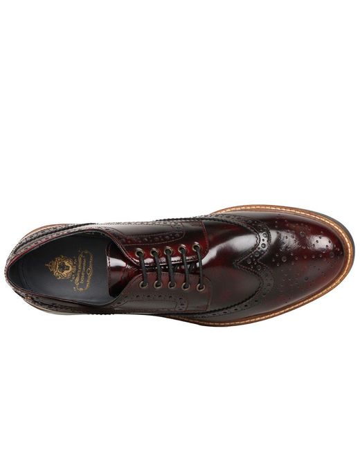Base London Brown Woburn Brogues for men