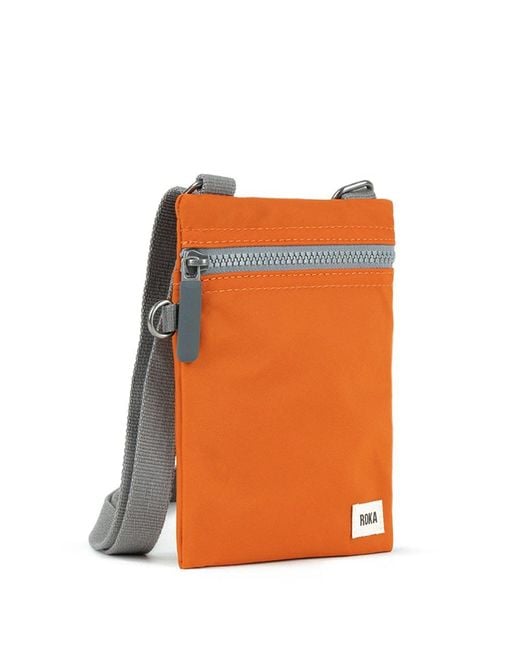 Roka Orange Chelsea Pocket X Bag