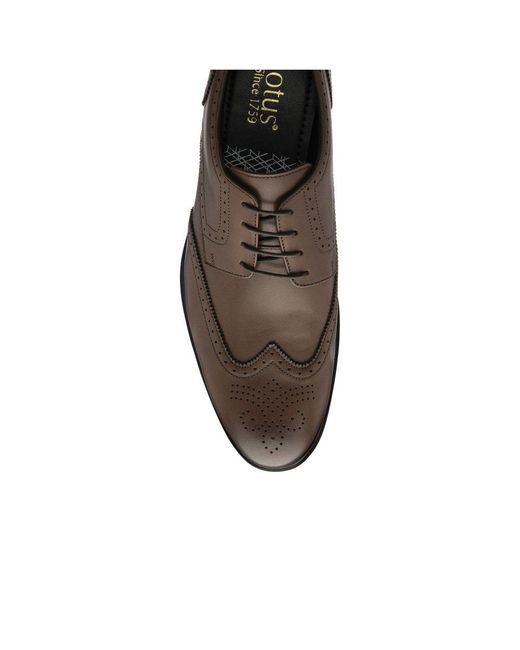 Lotus Brown Skipton Brogues for men
