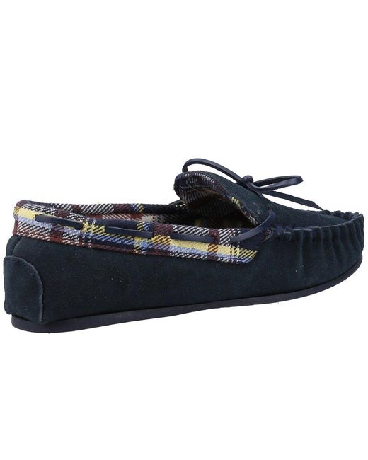 Cotswold Blue Chatsworth Slippers