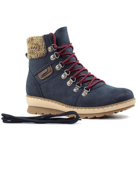 Lunar Blue Candy Ankle Boots