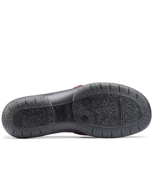 Hotter Black Nirvana T-Bar Casual Shoes
