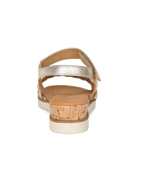 Gabor Metallic Rose Sandals