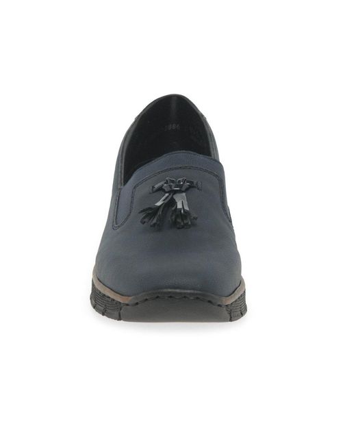 Rieker Blue Gleam Tassel Loafers