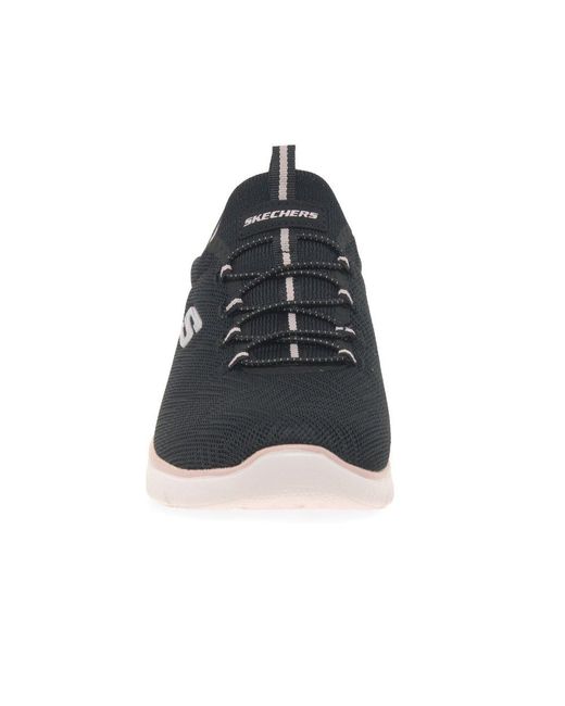 Skechers Black Summits Trainers