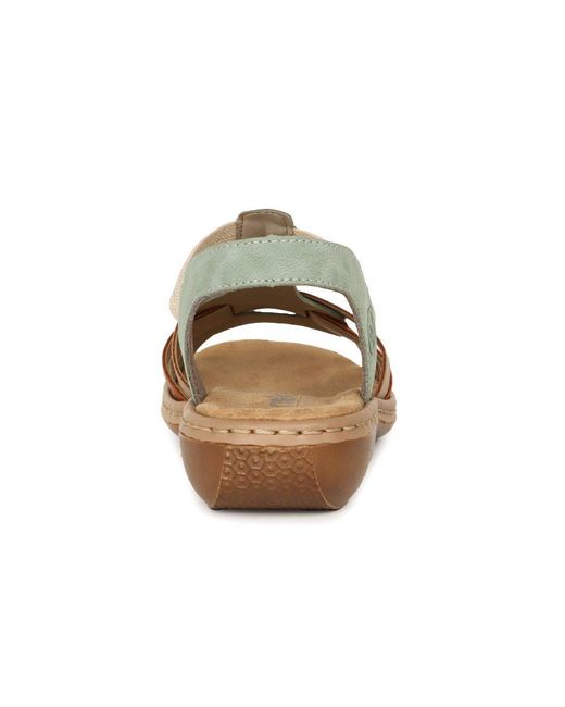 Rieker Metallic Globe Sandals