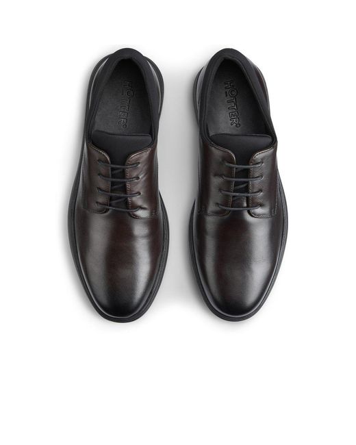 Hotter Black Hugo Shoes for men
