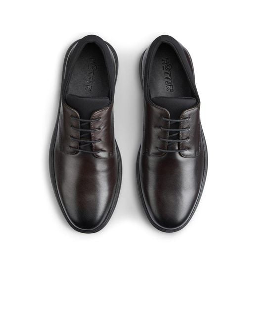 Hotter Black Hugo Shoes for men