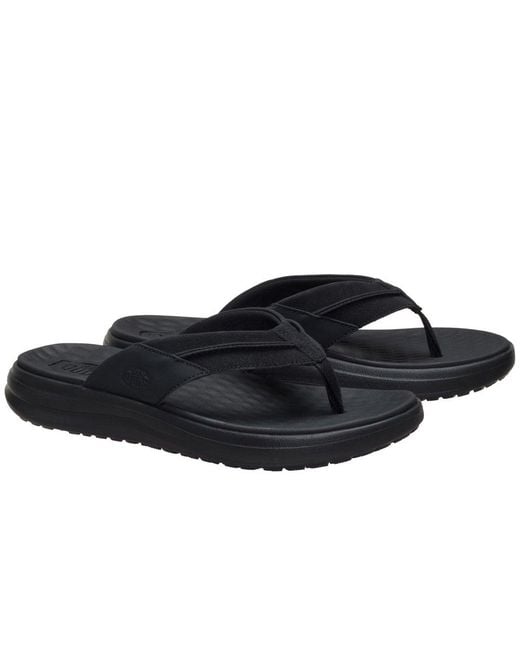 HeyDude Blue Finn Flip Sandals for men