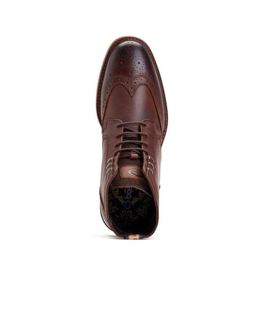 Base London Brown Hemlock Brogue Boots Leather for men