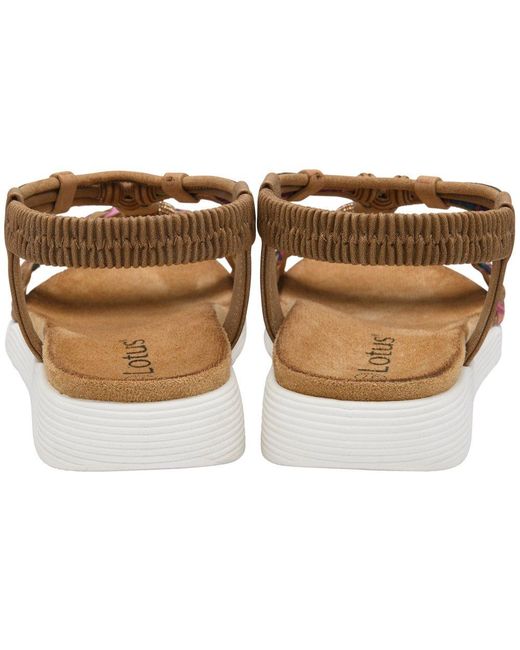 Lotus Metallic Russo Sandals