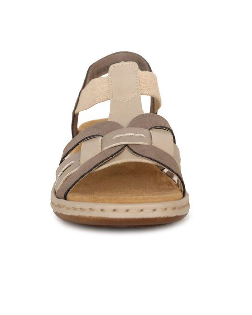 Rieker Brown Globe Sandals
