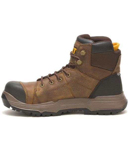 Caterpillar Brown Crossrail 2.0 Safety Boots for men