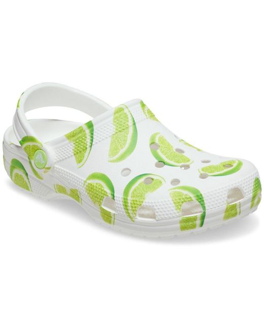 CROCSTM Green Classic Graphic Clogs