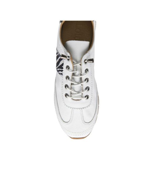 Lotus White Lola Trainers