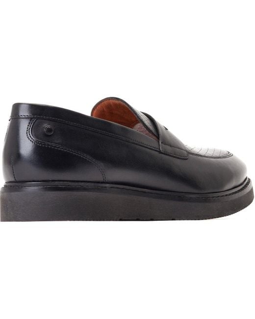 Base London Blue Sid Penny Loafers for men