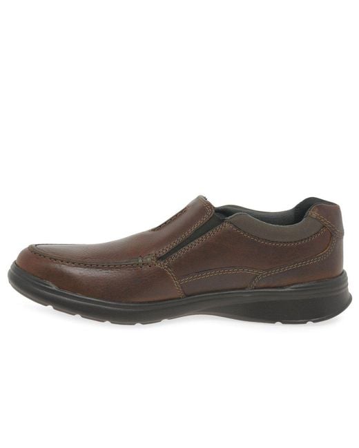 Clarks Brown Cotrell Free Shoes Size: 6 for men