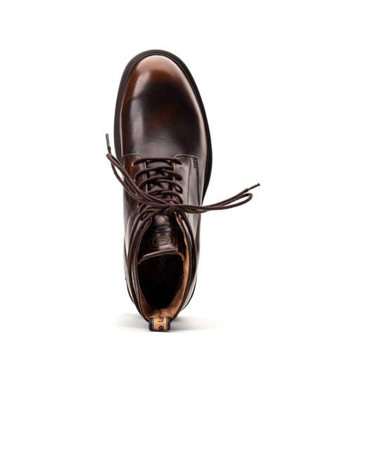 Base London Brown Brunel 7 Eyelet Boot for men