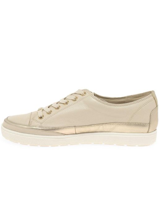 Caprice White Star Casual Lace Up Trainers