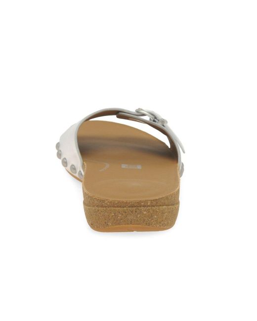 Fitflop Gray Fitflop Iqushion Adjustable Buckle Sandals