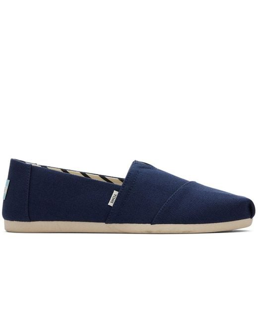 TOMS Blue Alpargata Slip On Shoes