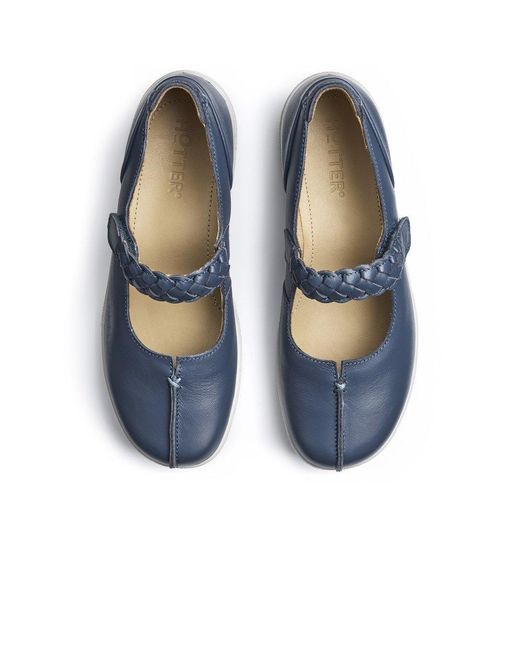 Hotter Blue Shake Ii Mary Jane Shoes