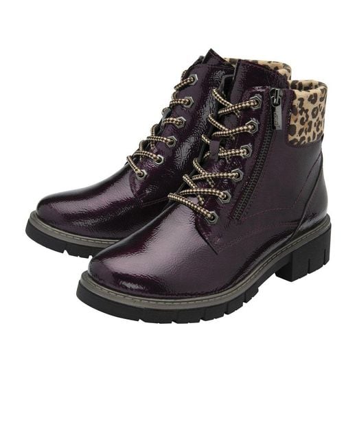 Lotus Brown Charleston Ankle Boots
