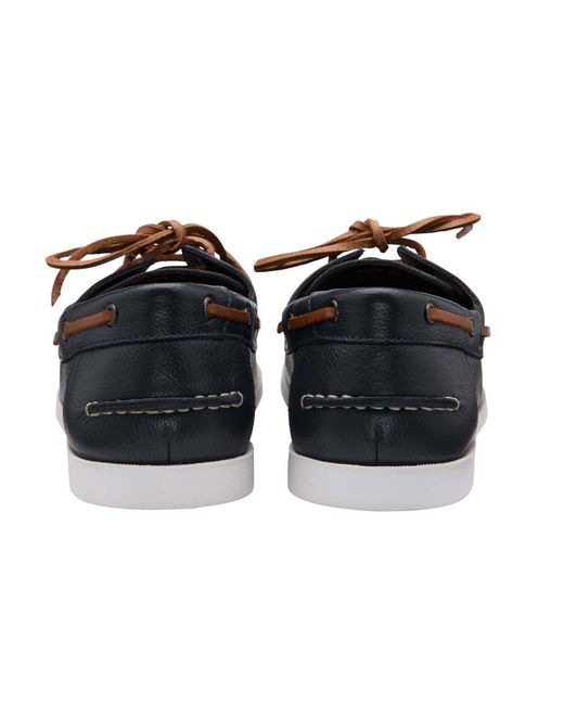 Frank Wright Blue Reaney Boat Shoes for men