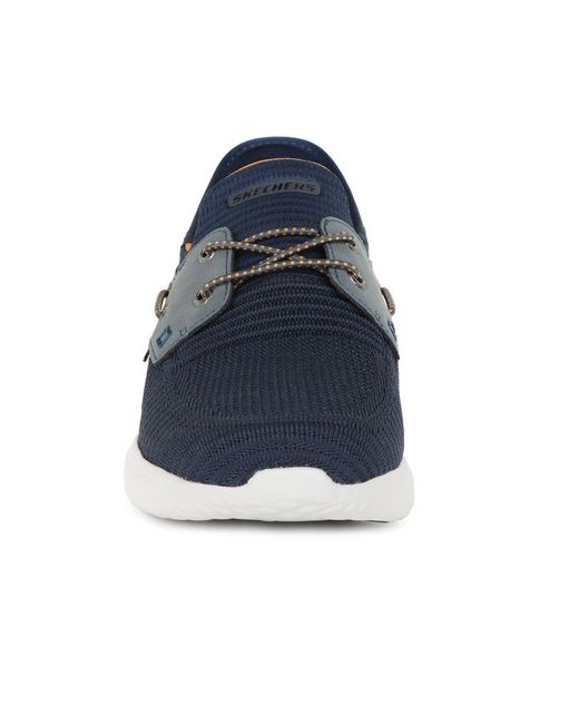 Skechers Blue Delson 3.0 Roth Slip for men