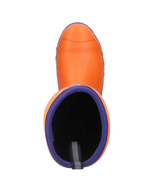 Muck Boot Orange Grit S5 Wellingtons for men