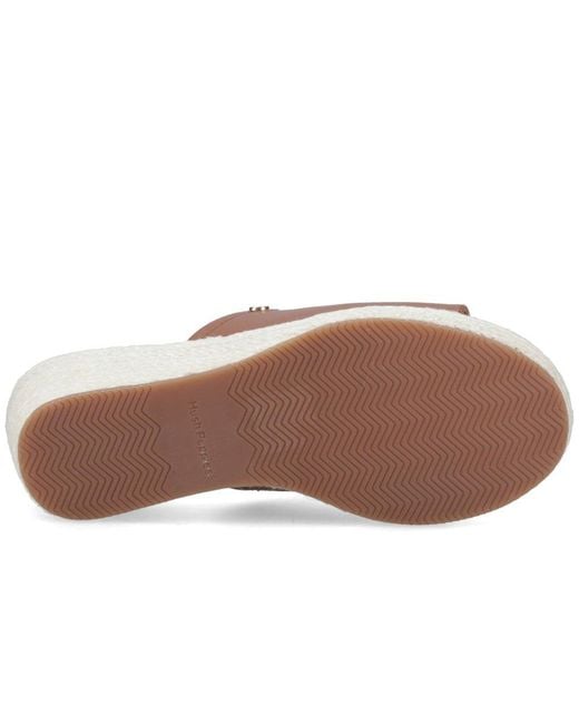 Hush Puppies Brown Willow Rattan Sandals