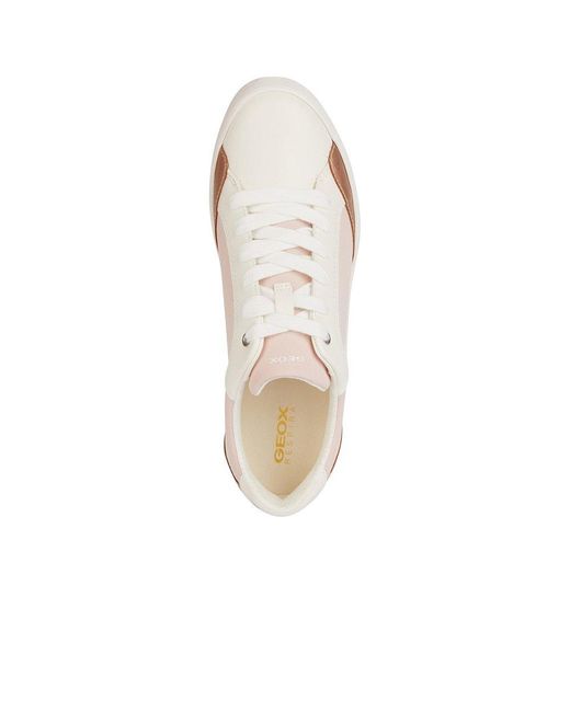 Geox White D Blomiee E Trainers Size: 4 / 37