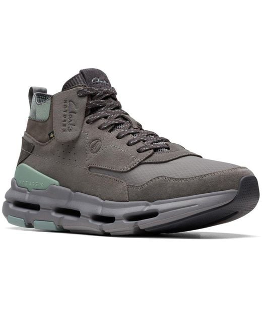 Clarks Gray Nxe Hi Gtx Trainers Size: 8, for men
