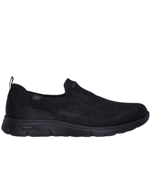 Skechers Black Arch Fit Refine 2.0 Cascade Trainers