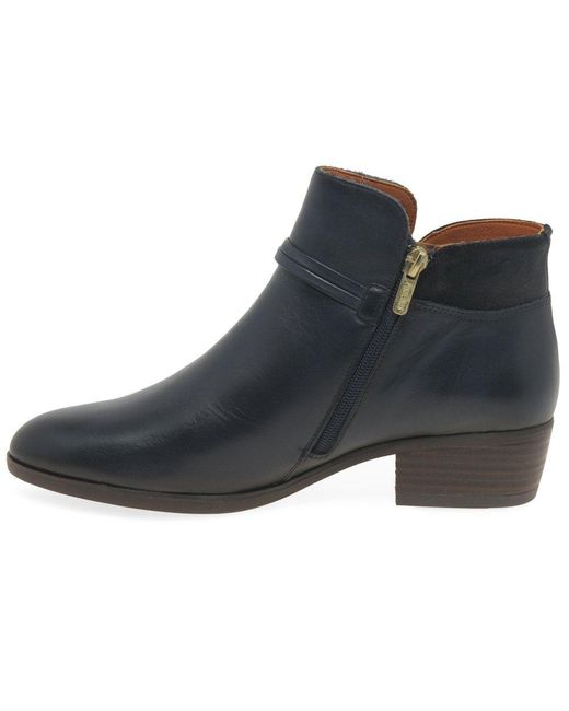 Pikolinos Blue Darcey Ankle Boots