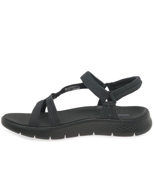 Skechers Black Go Walk Flex Sublime Sandals