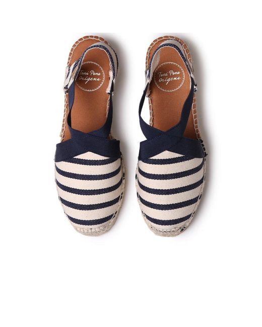 Toni Pons Blue Vinaros Low Wedge Sandals