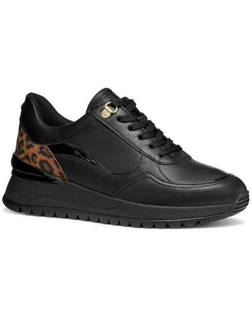 Geox Black D Desya A Trainers