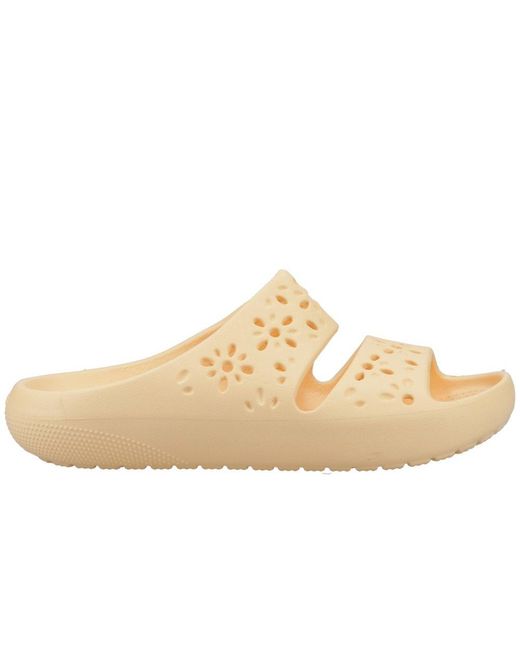 CROCSTM Natural Classic Floral Cut Out Sandals